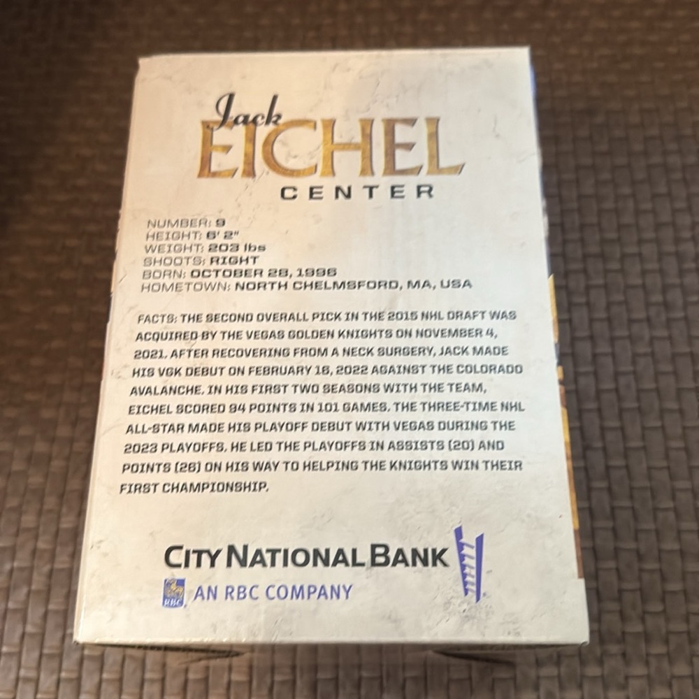 Jack Eichel The Golden Age Bobblehead - Picture 4 of 5